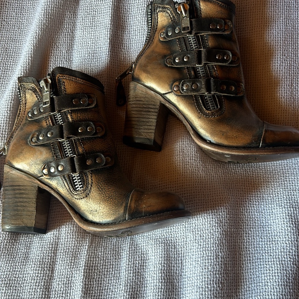 Women's Metallic Ankle Boots